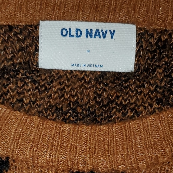 Old Navy Cozy Po-Chee Cheetah Print Long Sleeve Knit Sweater M Brown Cheetah - Picture 2 of 4